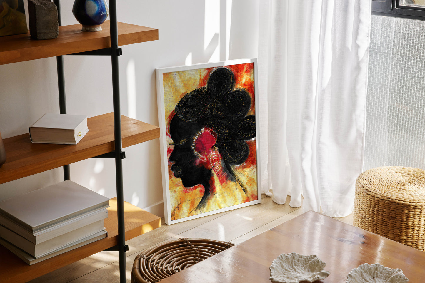 Hand Printed african art Classic Matte Paper Poster