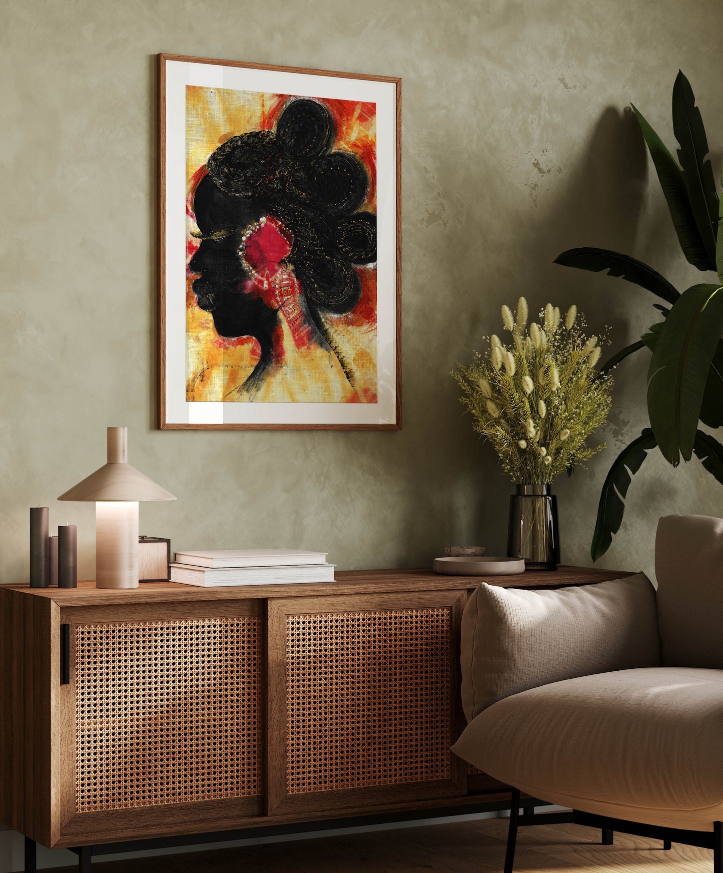 Hand Printed african art Classic Matte Paper Poster