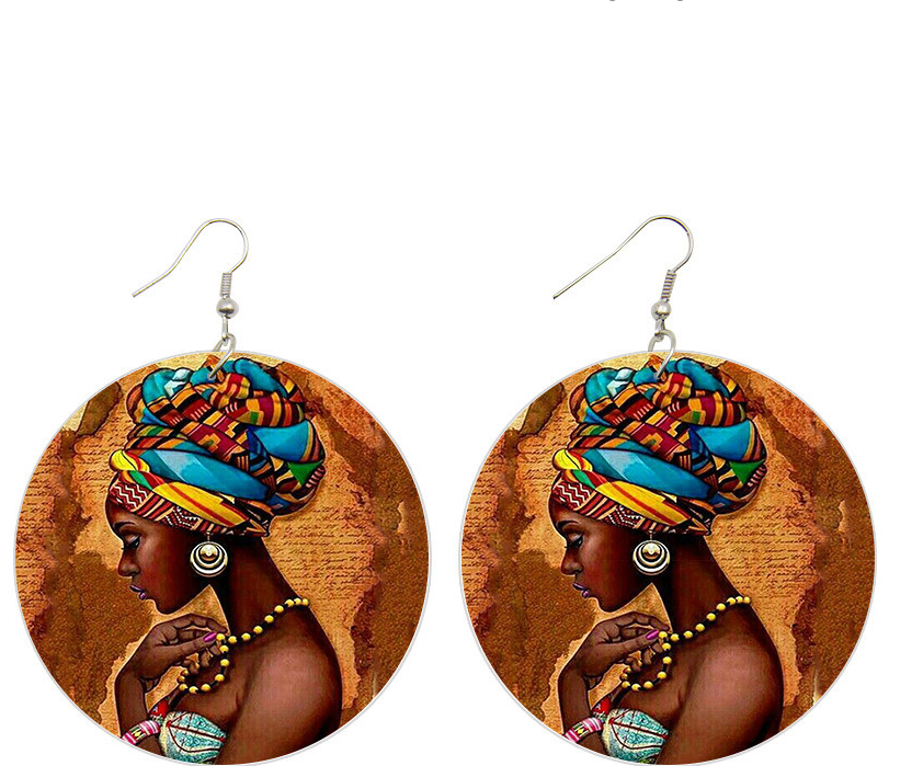 African headwrap earrings