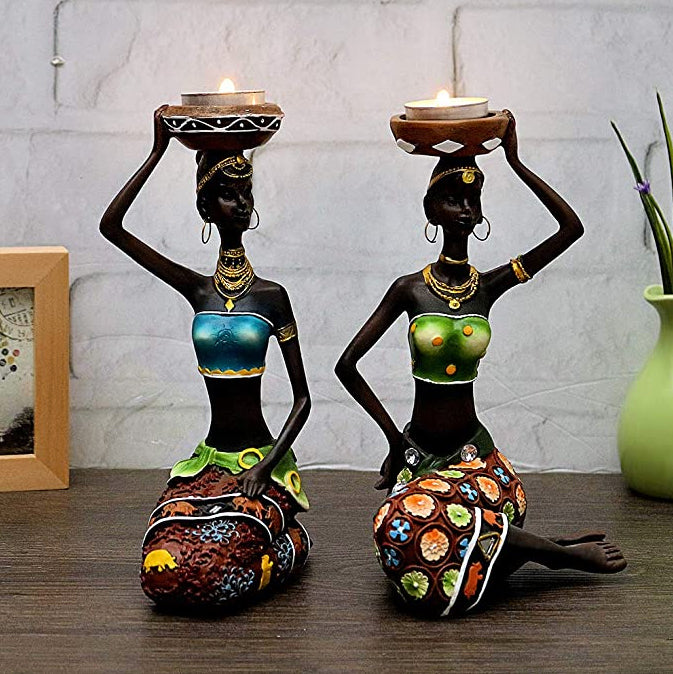 African Candleholder