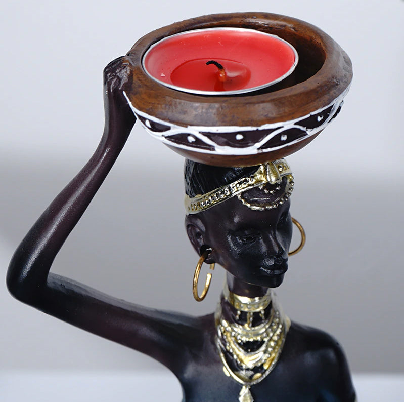 African Candleholder