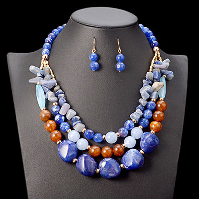 African Beaded Necklace Jewellery Set