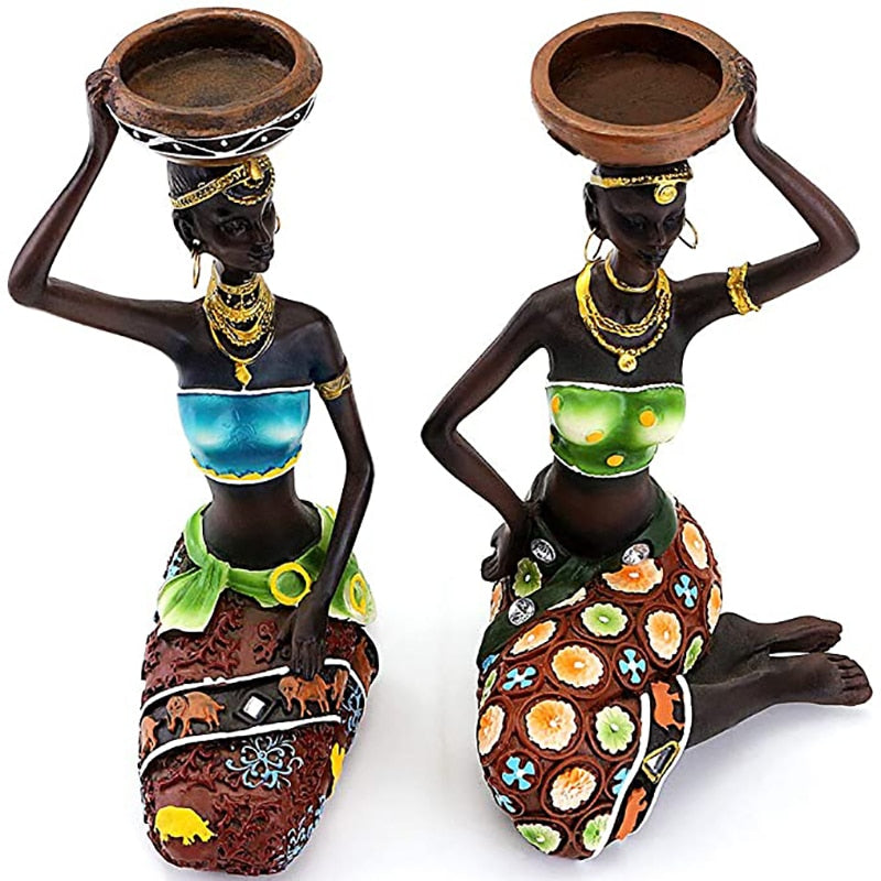 African Candleholder