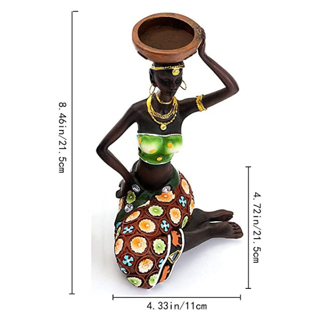 African Candleholder